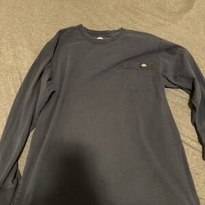 Dickies Long Sleeve Pocket Tee - Dark Black